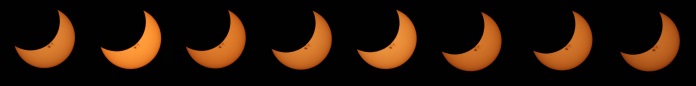 October 23 2014 Eclipse Multiple Images