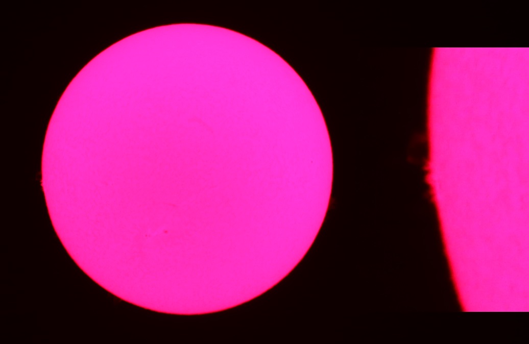 Hydrogen-Alpha ISO 800 1/500 Second