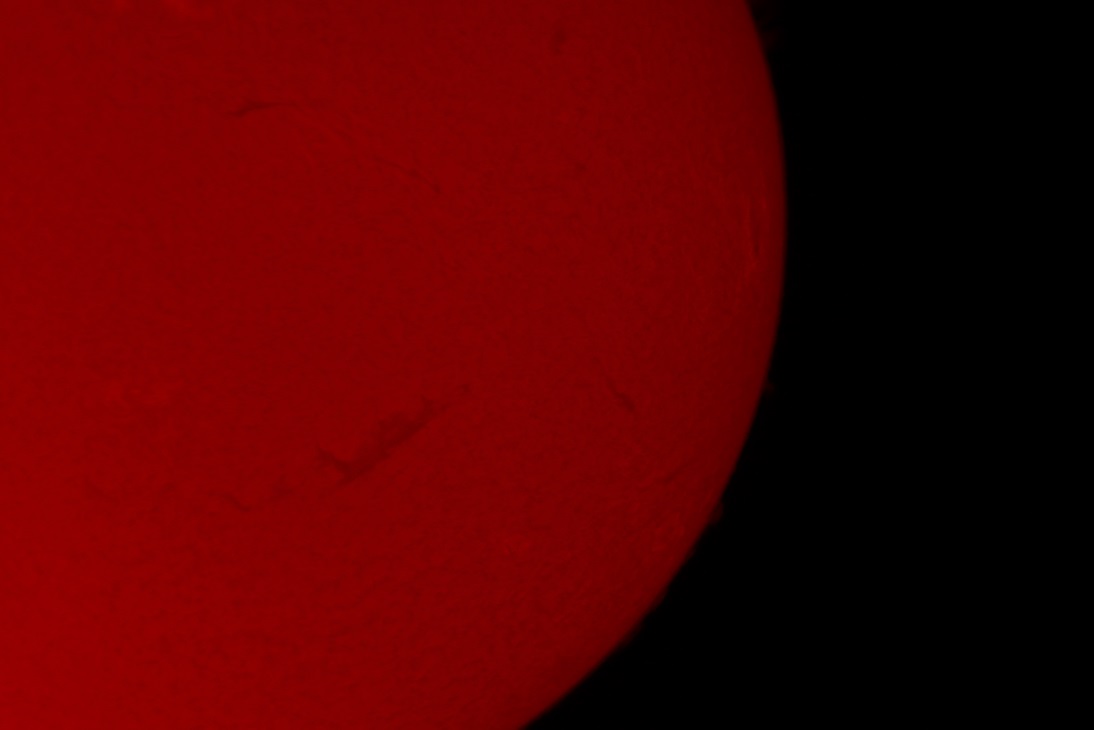 Hydrogen-Alpha ISO 400 1/320 Second with Barlow