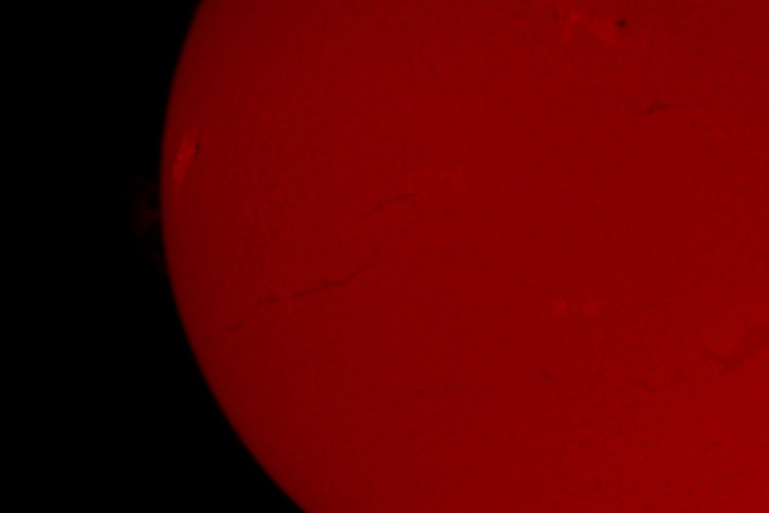 Hydrogen-Alpha ISO 400 1/320 Second with Barlow