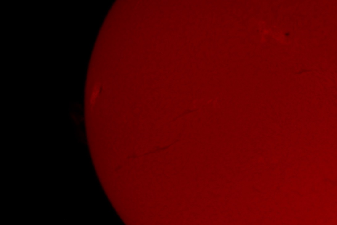 Hydrogen-Alpha ISO 400 1/400 Second with Barlow