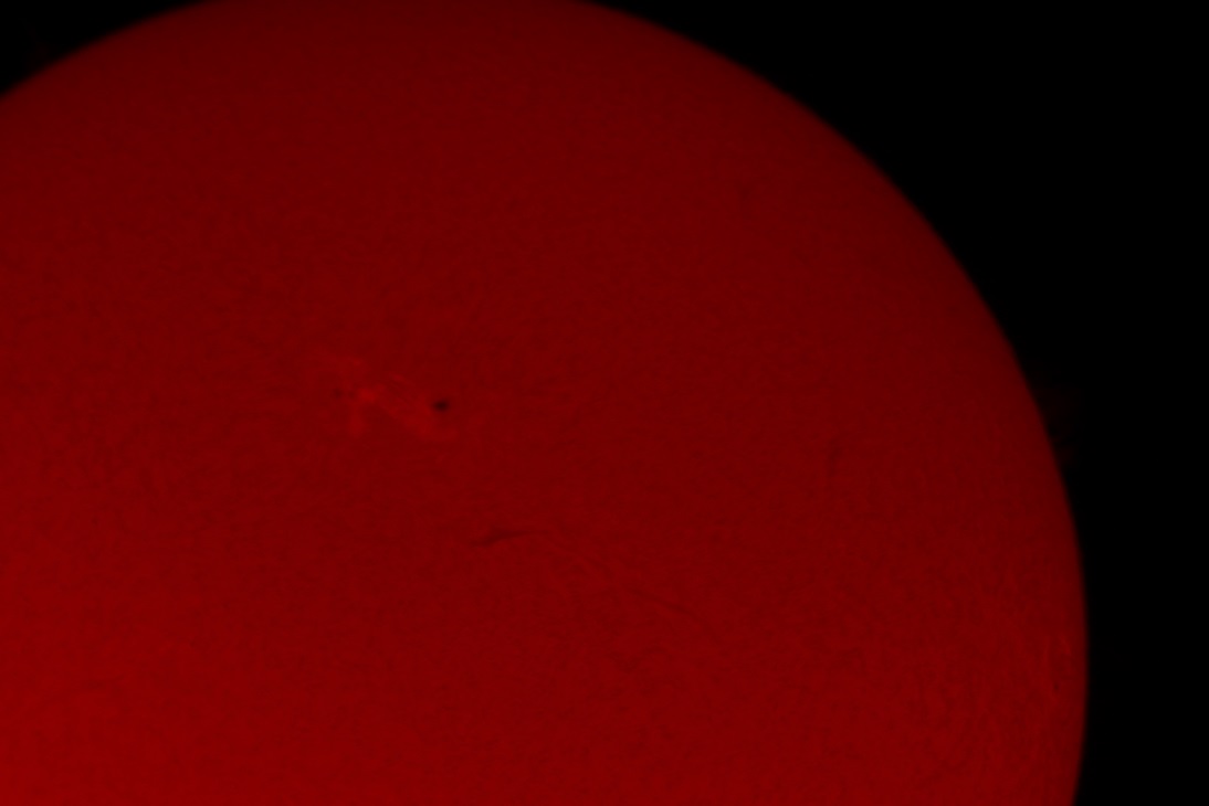 Hydrogen-Alpha ISO 400 1/400 Second with Barlow