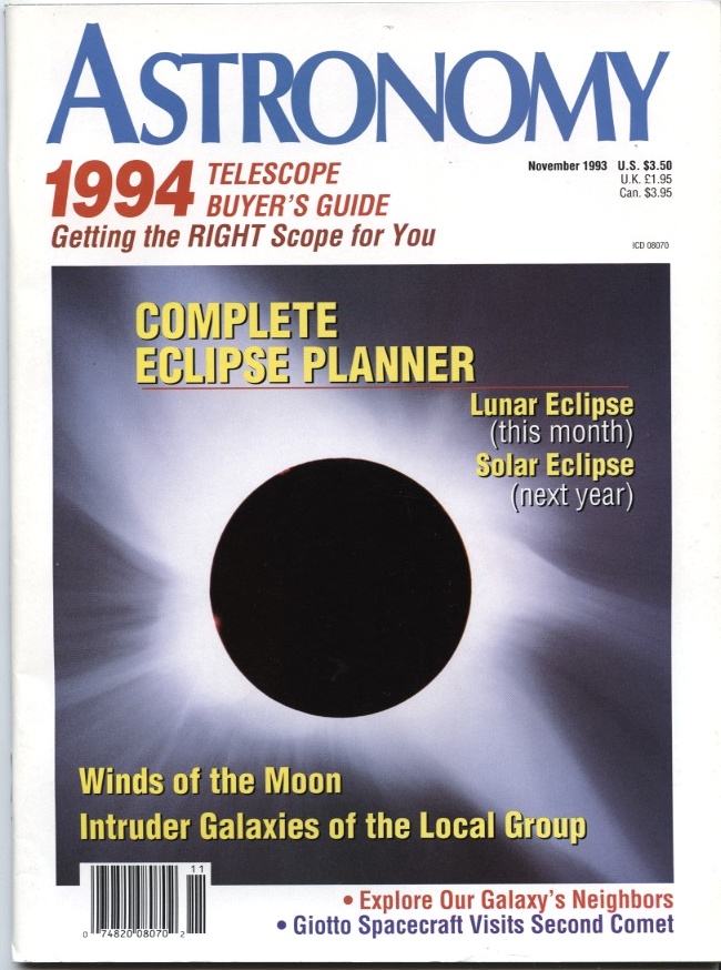 Astronomy Magazine November 1993
