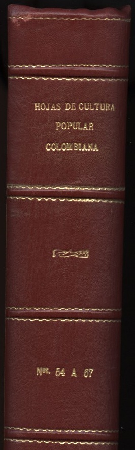 Hojas De Cultura Popular Nos. 54 - 67 From Colombia Published 1956