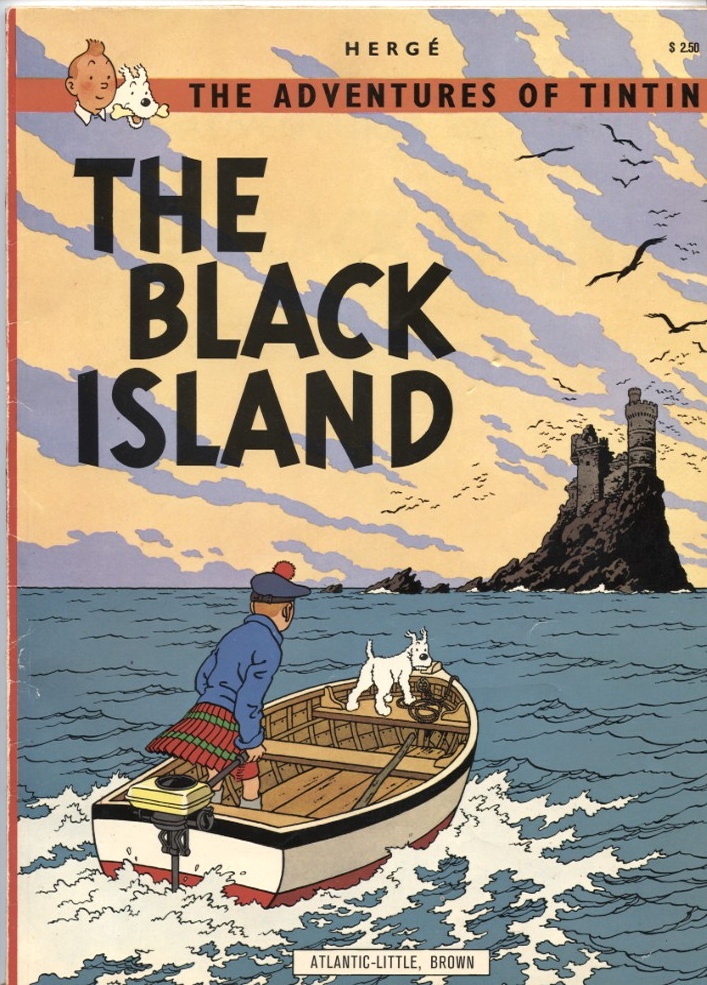 Adventures of Tintin The Black Island by Herge Published 1975