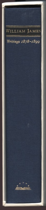 Library of America William James Writings 1878 - 1899