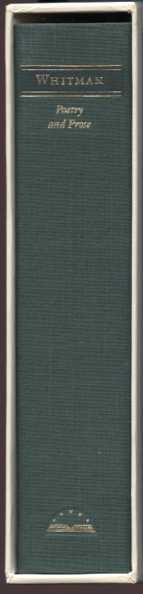 Library of America Walt Whitman Poetry and Prose