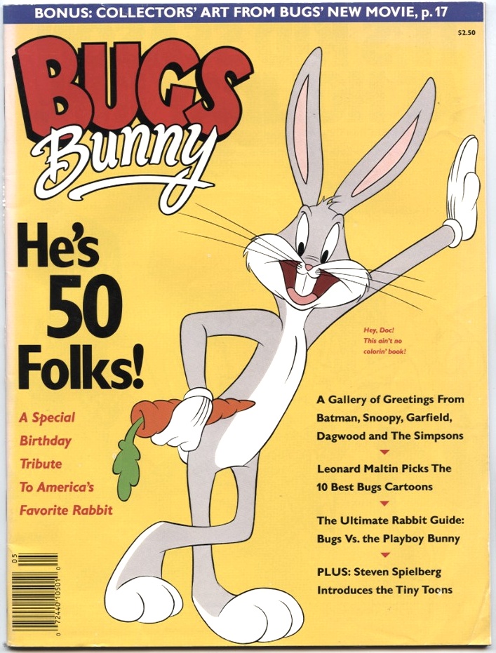 Bugs Bunny He's 50 Folks by Time Magazine Published 1990