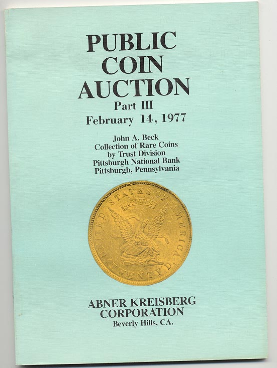 Abner Kreisberg John A Beck Sale Part 3 February 1977