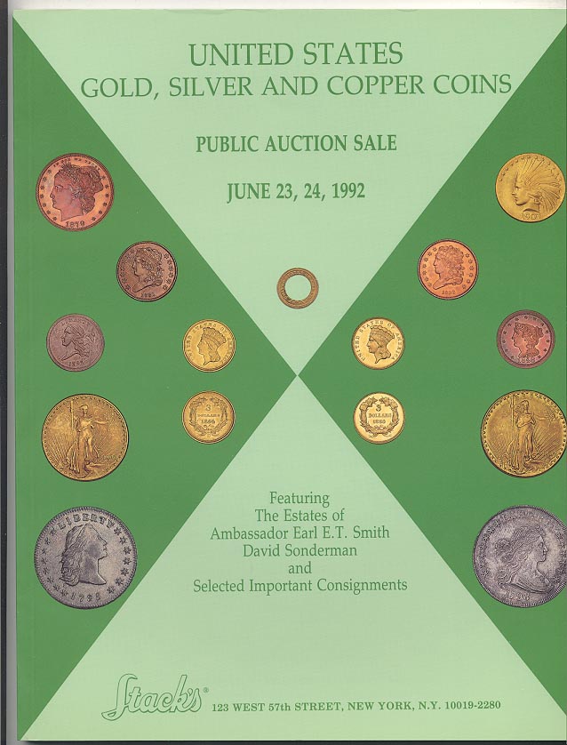 Stacks Gold Silver and Copper Coins Sale June 1992