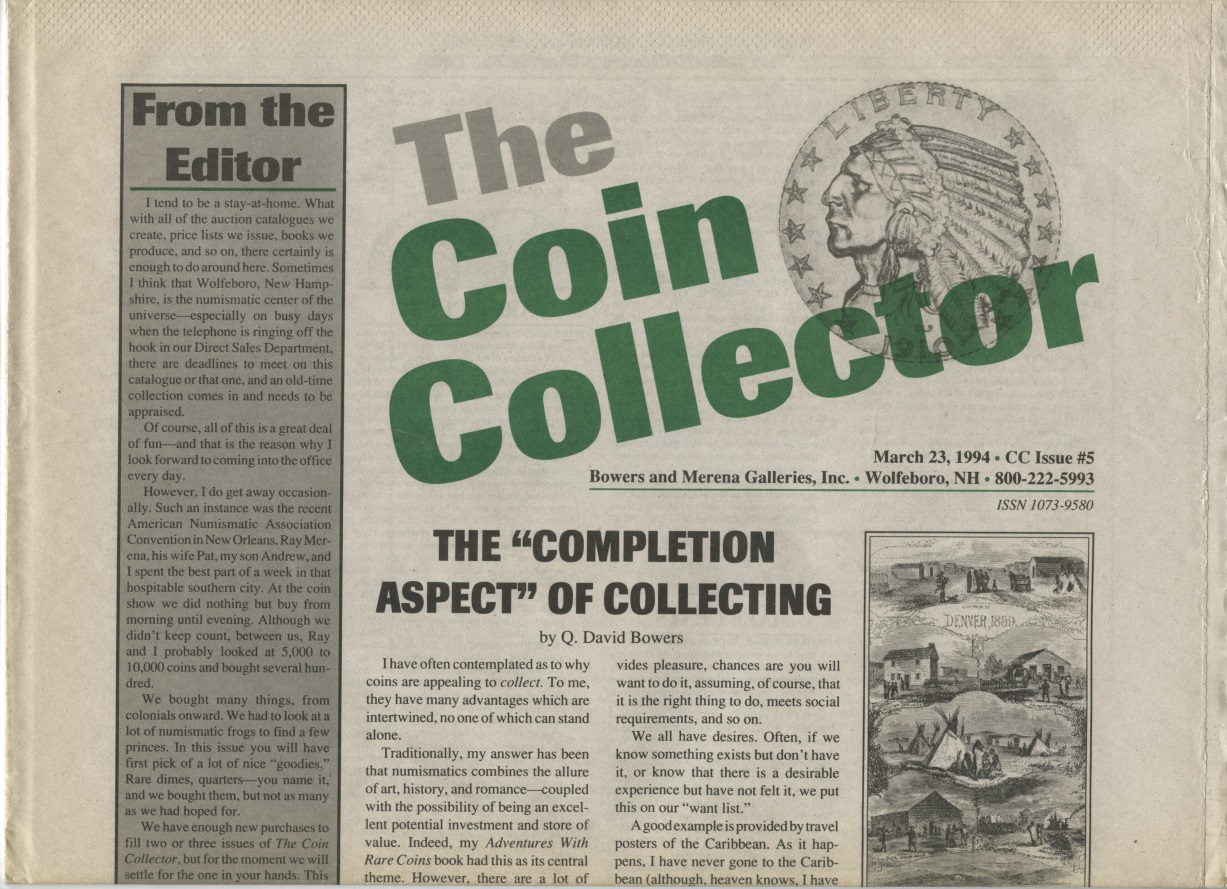 Bowers and Merena The Coin Collector #5