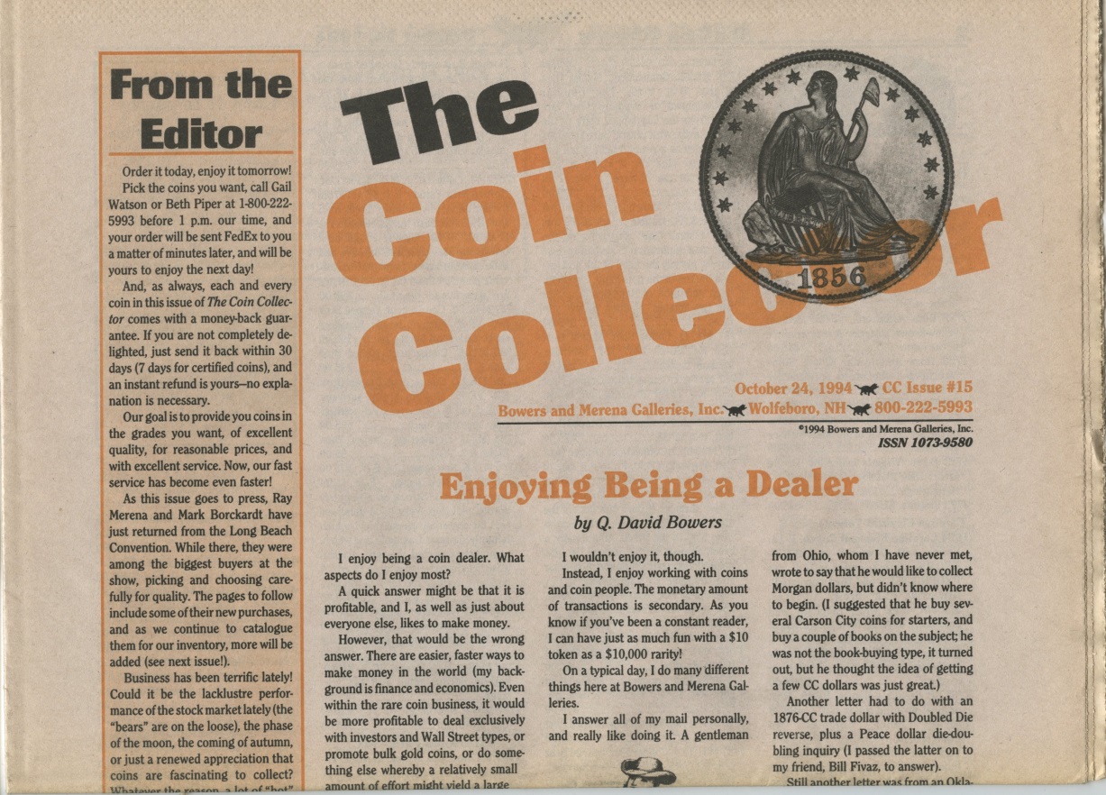 Bowers and Merena The Coin Collector #15