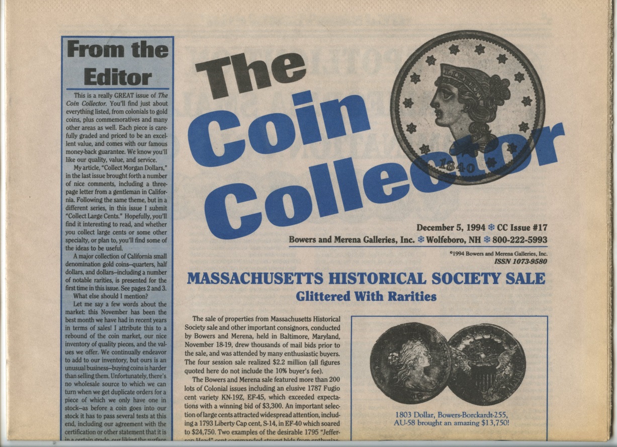 Bowers and Merena The Coin Collector #17