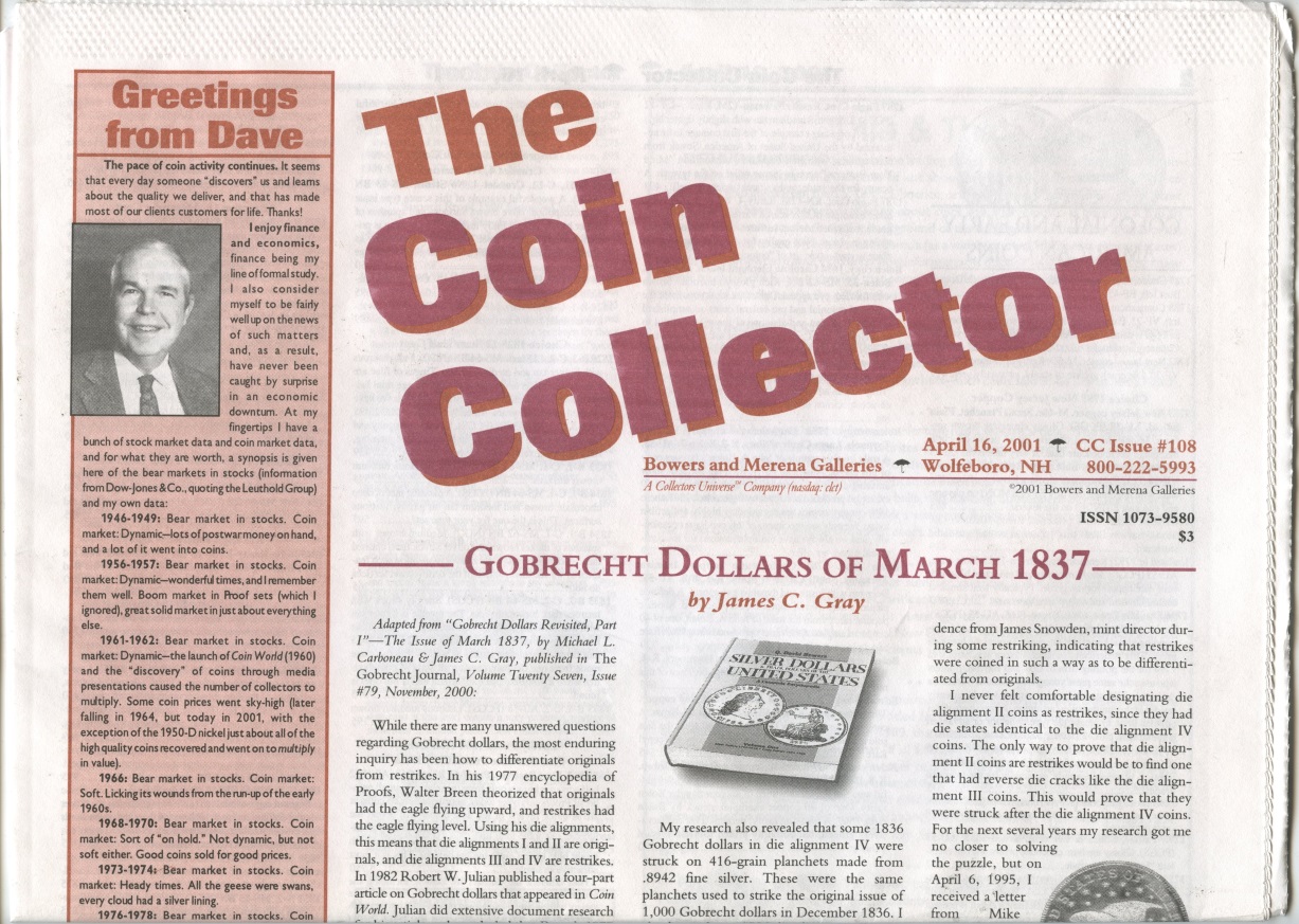 Bowers and Merena The Coin Collector #108