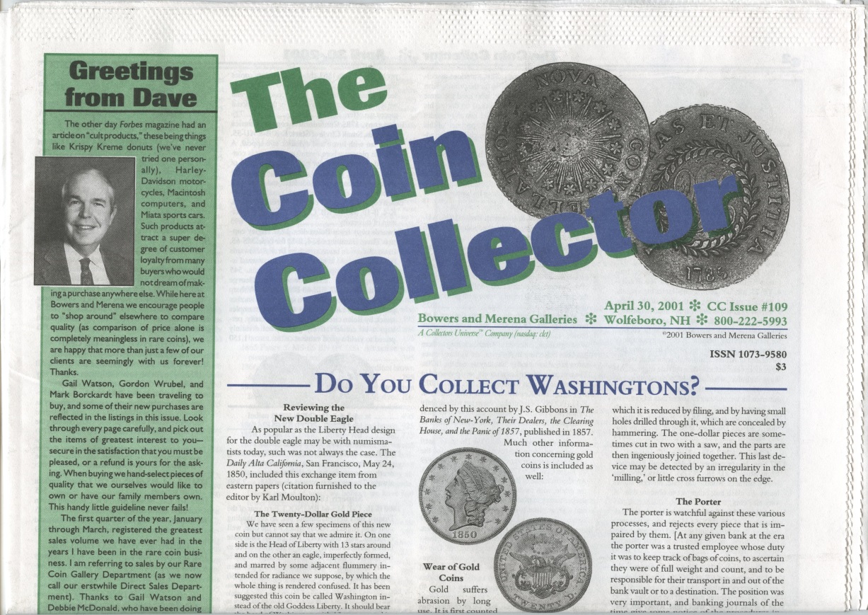 Bowers and Merena The Coin Collector #109