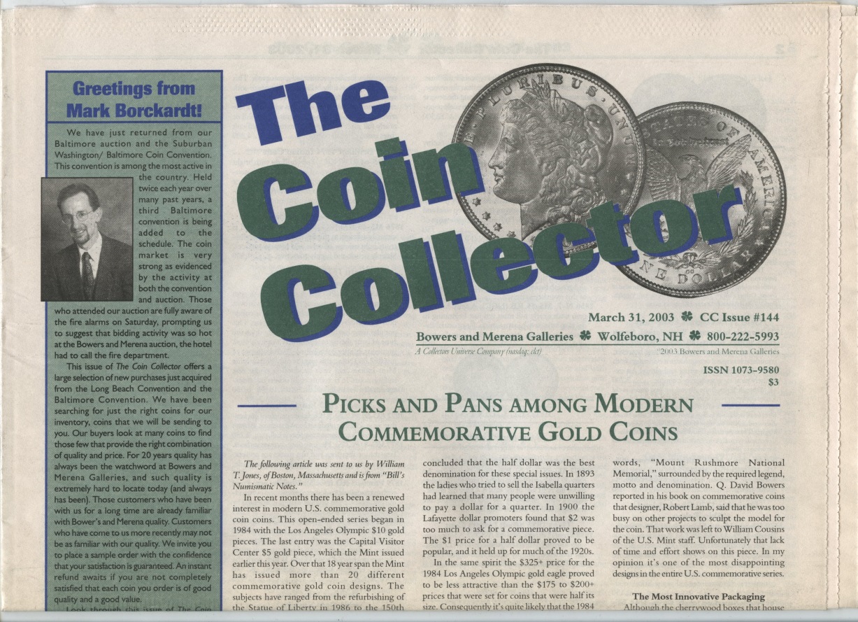 Bowers and Merena The Coin Collector #144