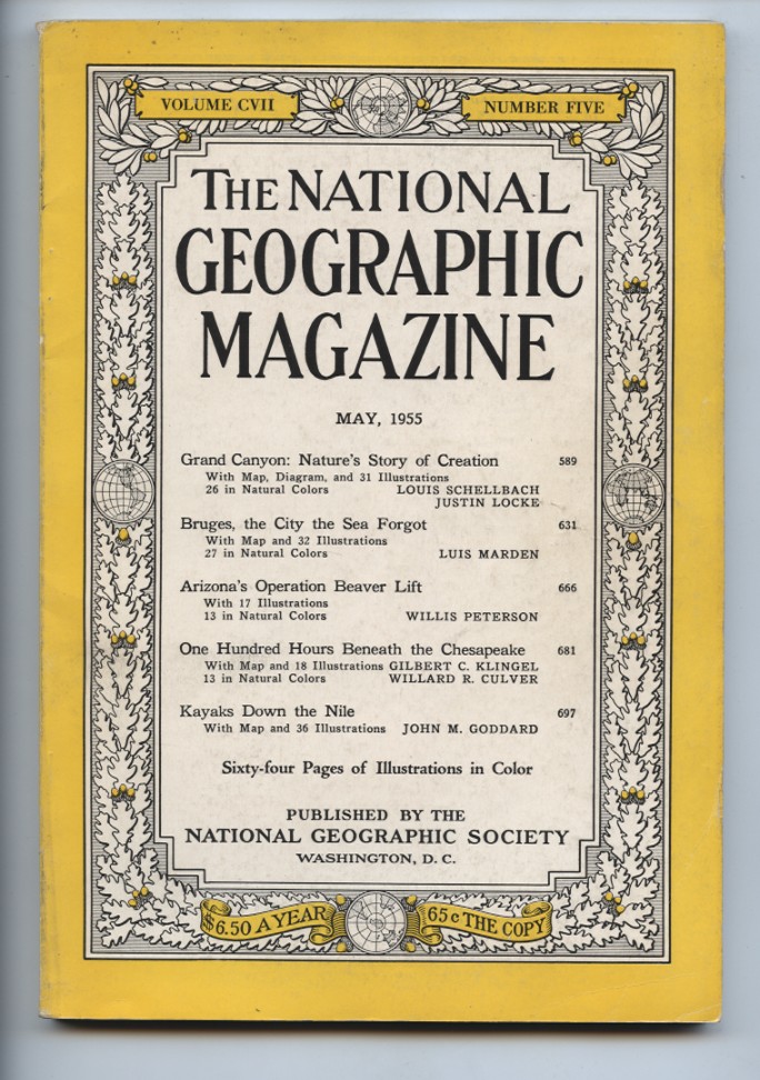 National Geographic Magazine May 1955