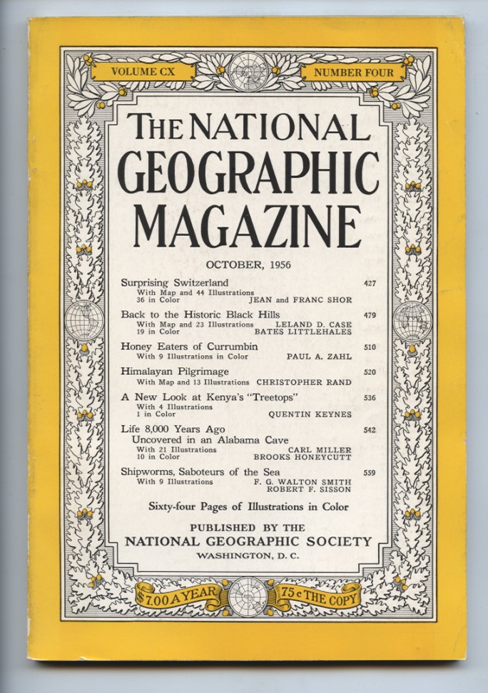 National Geographic Magazine October 1956