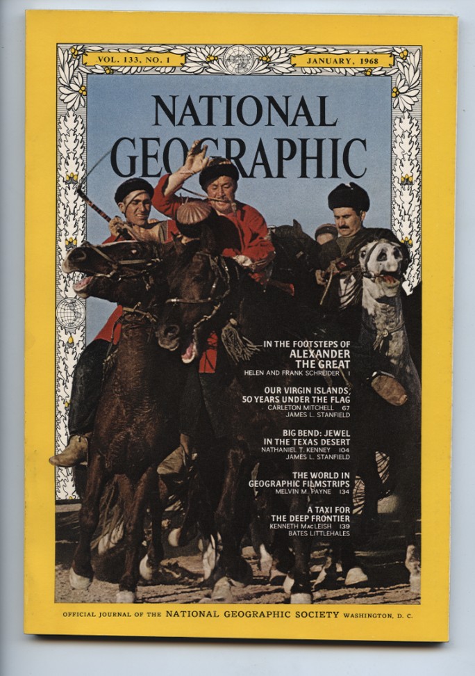 National Geographic Magazine January 1968