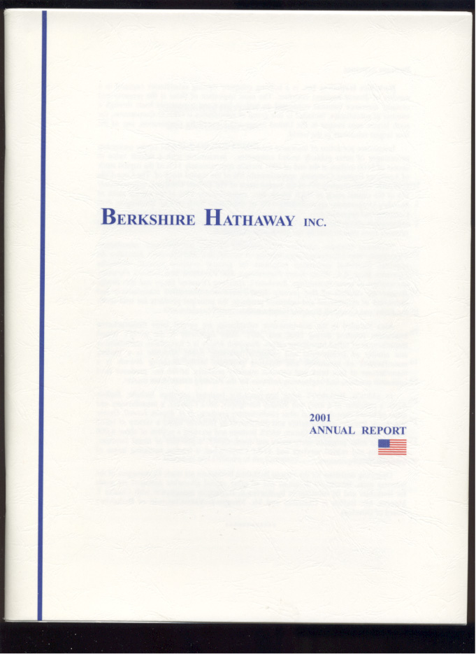 Berkshire Hathaway Inc 2001 Annual Report