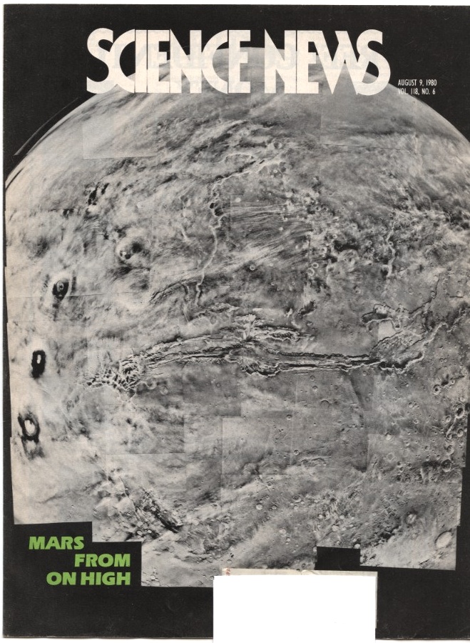 Science News August 9 1980 Pictures from the long lived lens of the Viking 1 orbiter