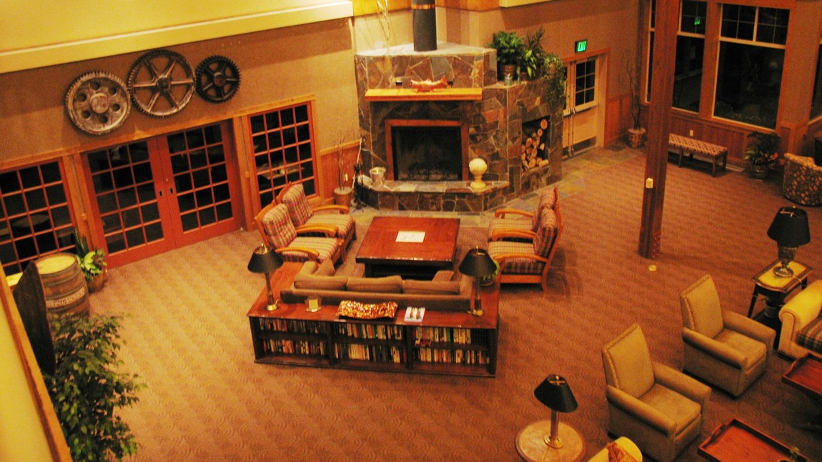 Inside Copper River Princess lodge