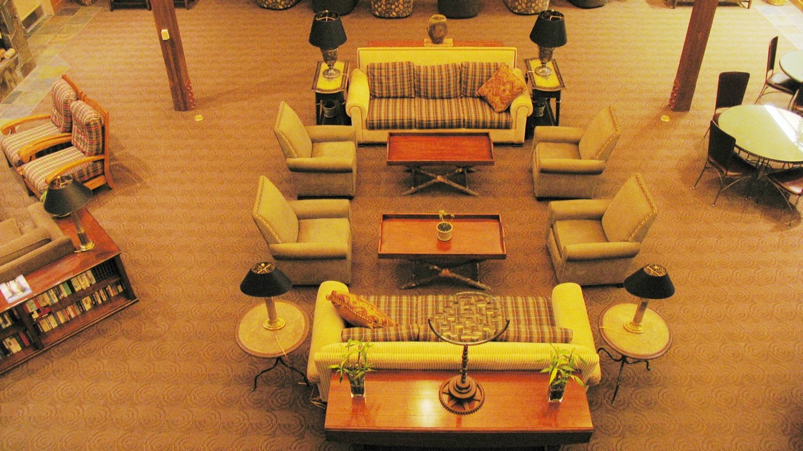 Inside Copper River Princess lodge