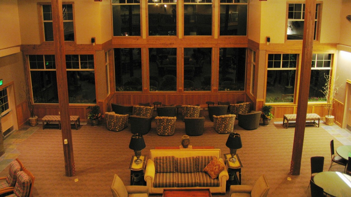 Inside Copper River Princess lodge