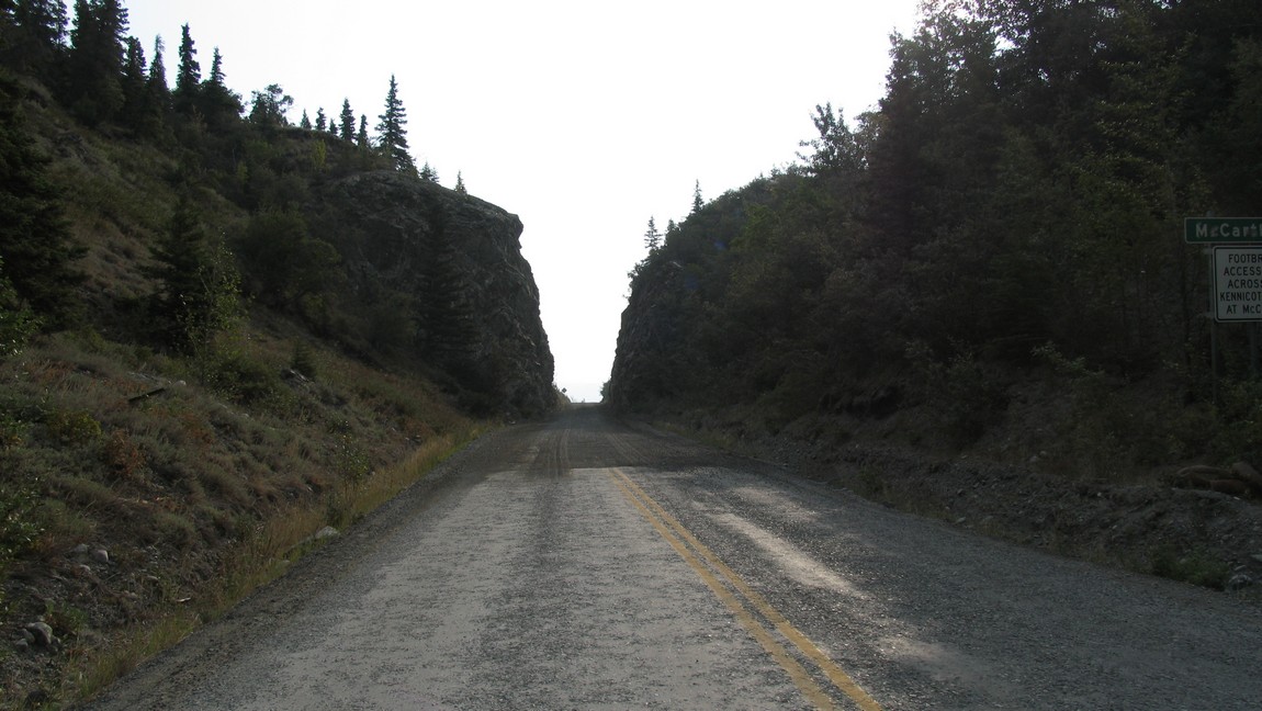 Beginning of the McCarthy Road
