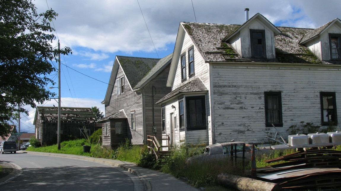 Weathered houses