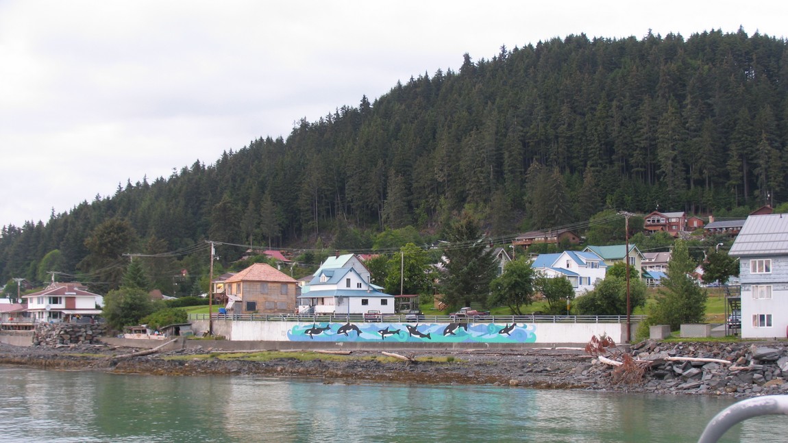 View from the cruise ship dock