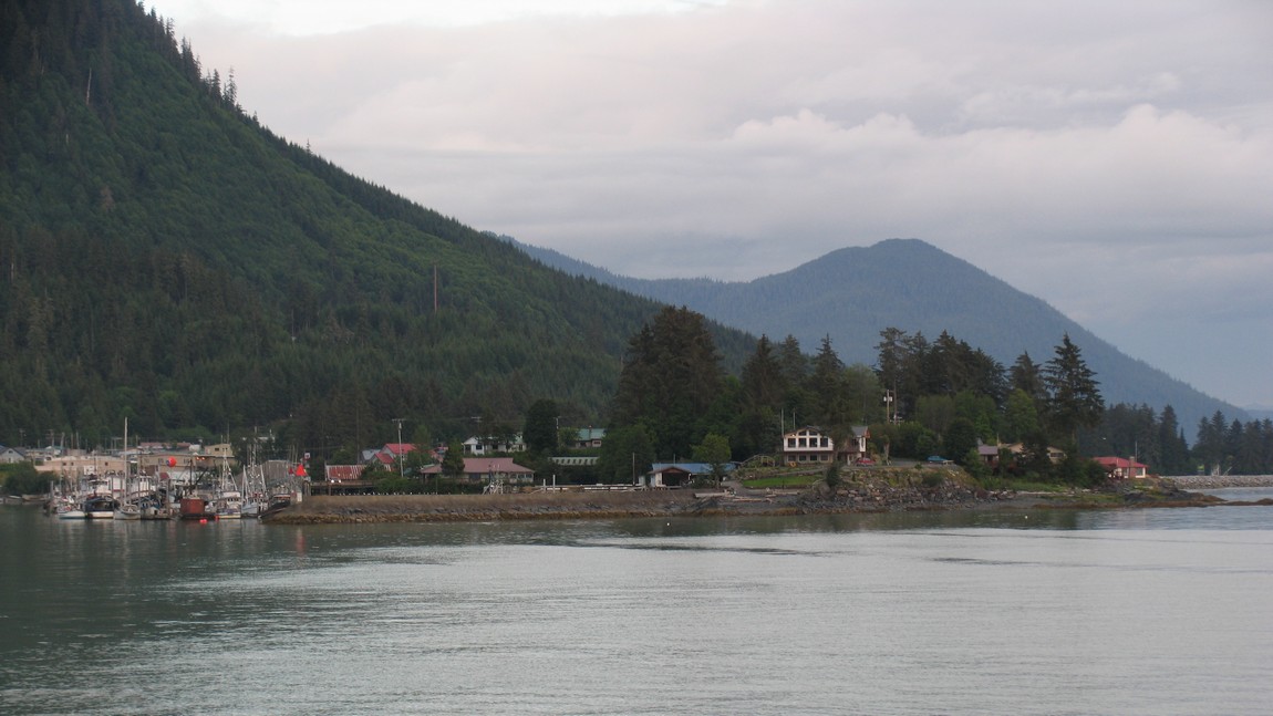 View from the cruise ship dock