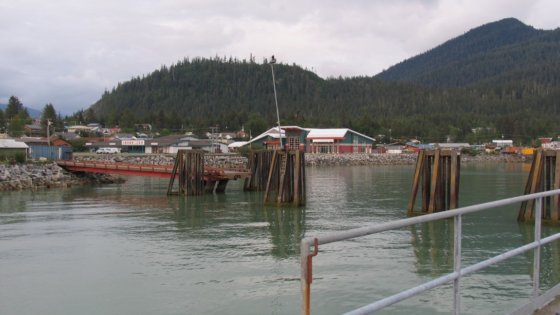 View from the cruise ship dock