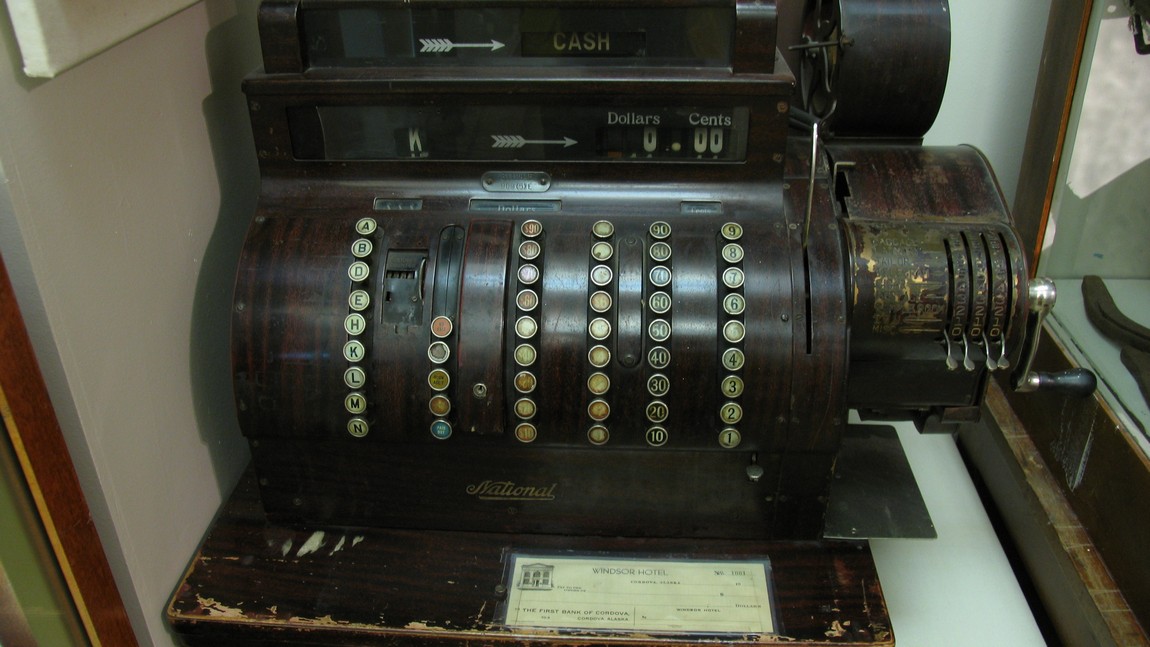 Old cash register