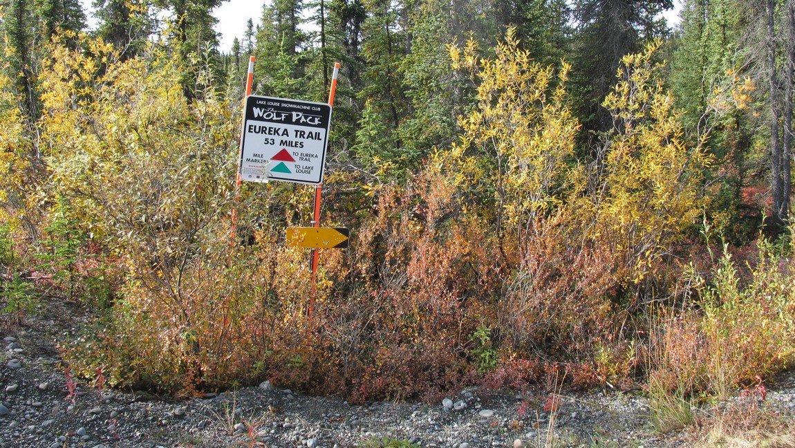 Snowmobie trail