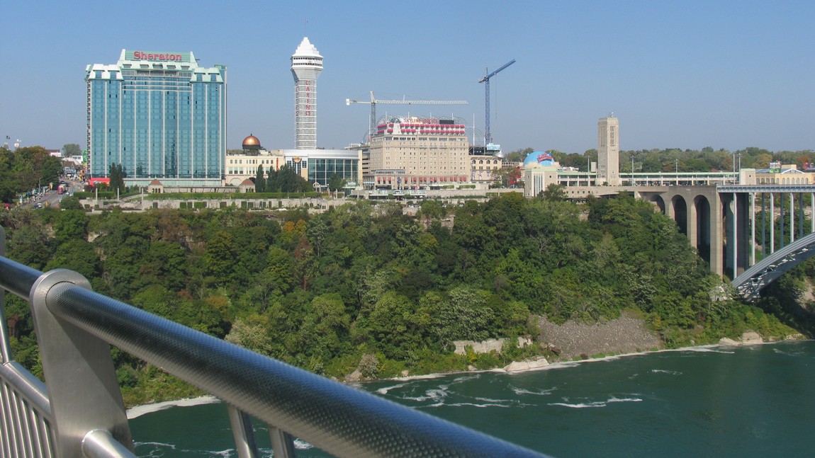 Looking across to Canada