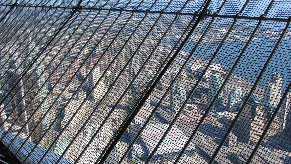 Looking out from the CN tower