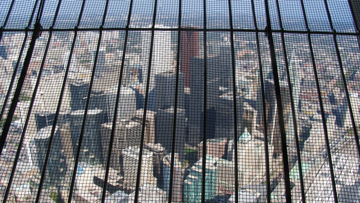Looking out from the CN tower