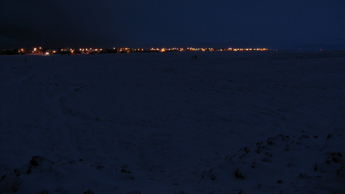 Road south of town