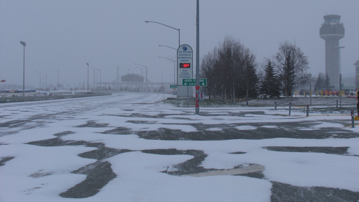 Cold with blowing snow