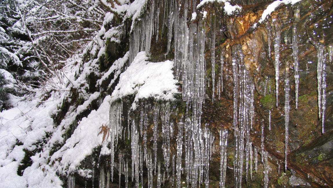 Icicles on East Glacier Loop