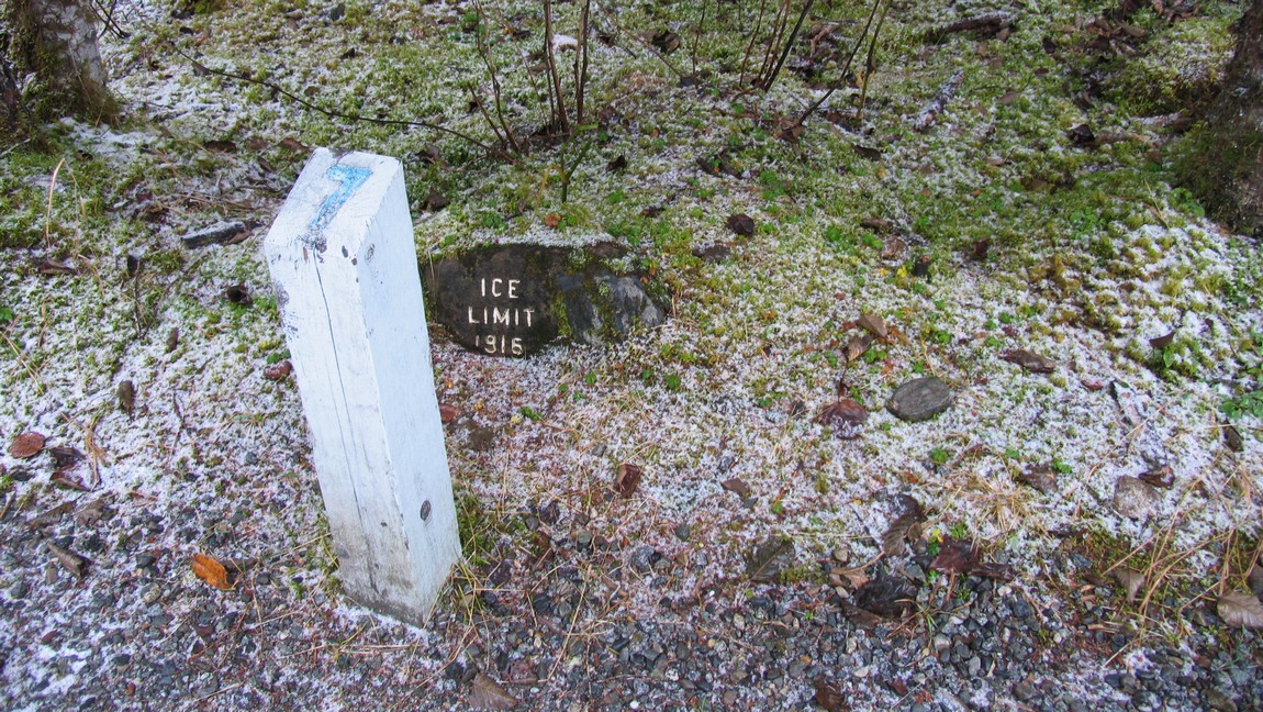 Mendenhall Glacier in the past