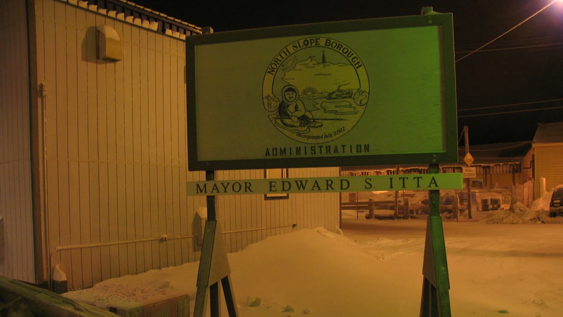North Slope Borough sign