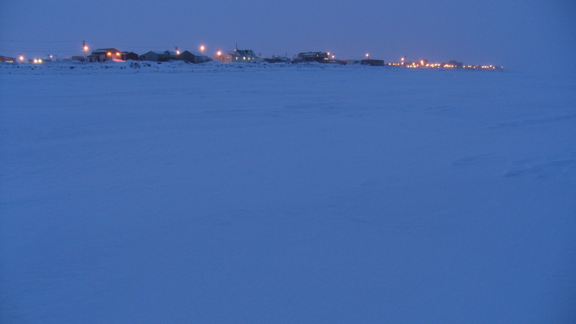 Looking back toward Barrow