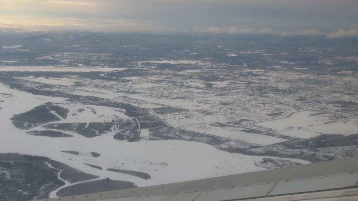 Flying in to Fairbanks