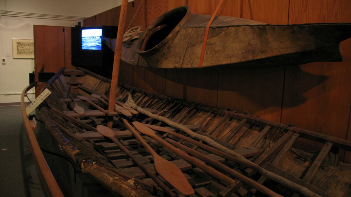 Old native boats