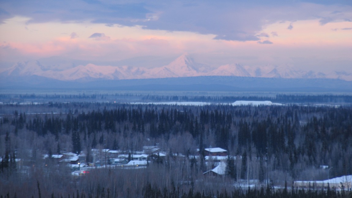 View of the Alaska Range