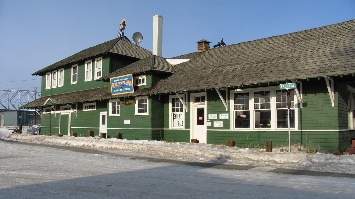 Railroad depot in Nenana