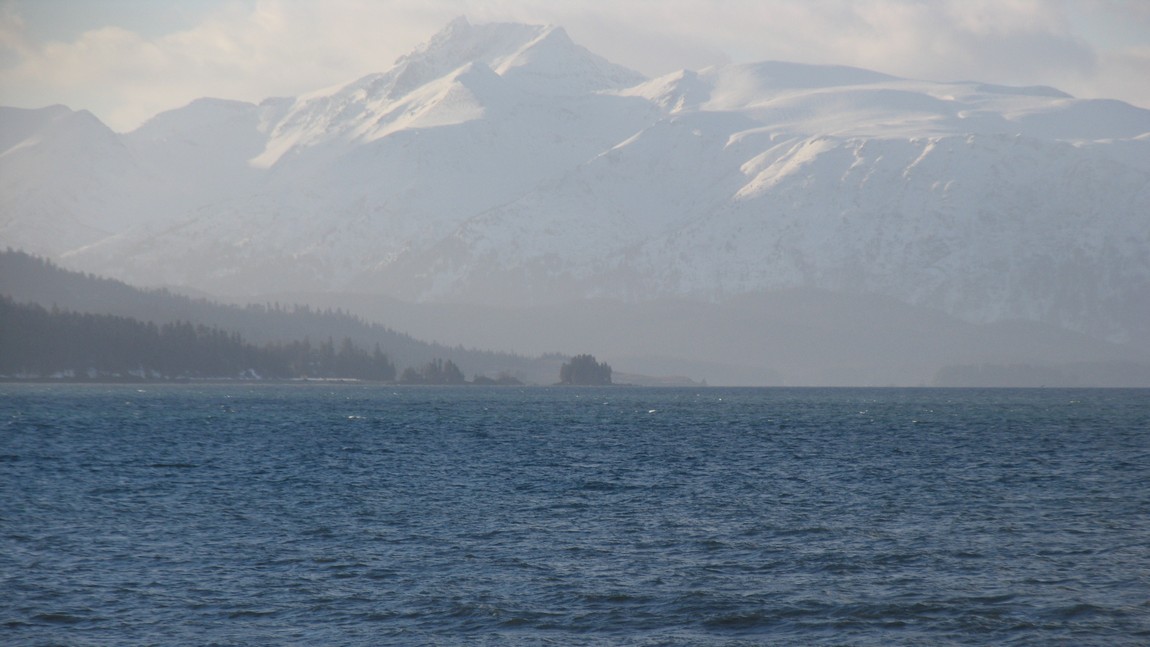 Looking across Kachemak Bay