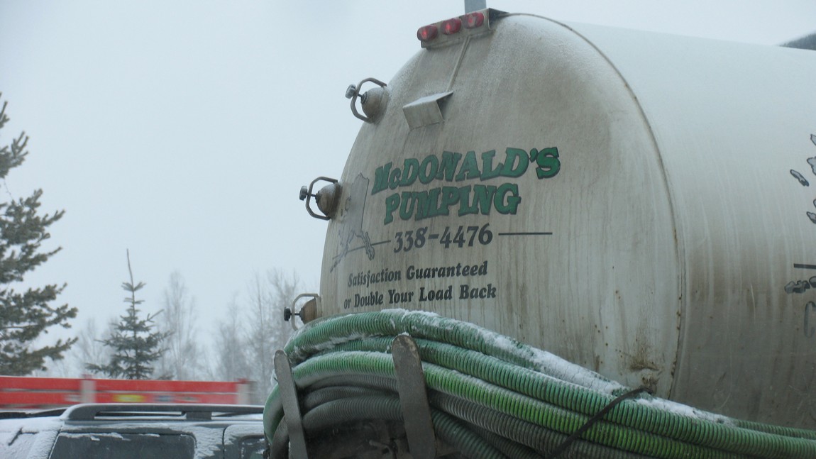 Slogan on this septic truck
